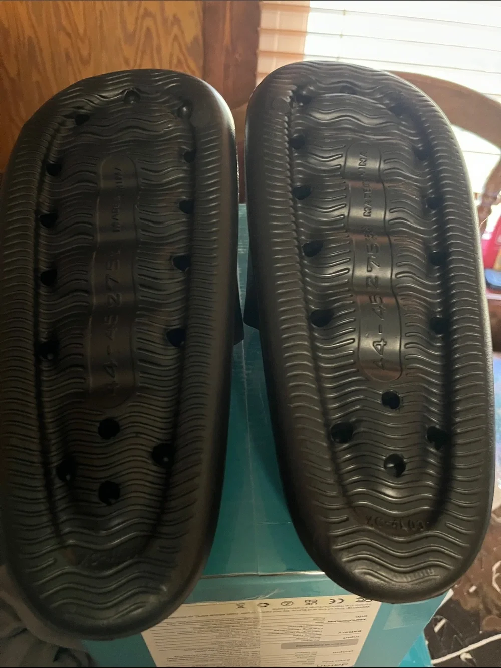 Kids Black XO Slide Sandals